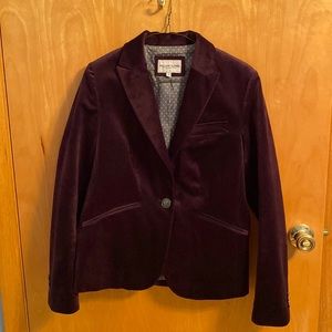 EUC Berry Faux Suede Blazer